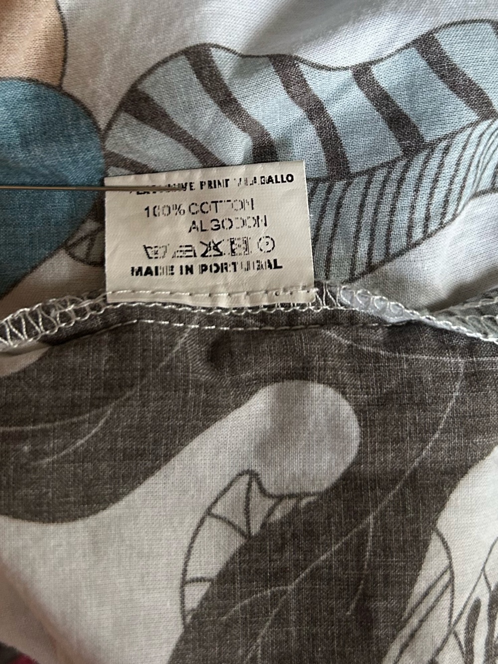 VILAGALLO lucera V Neck Novelty Print top in multi Sz 44 - Picture 15 of 15